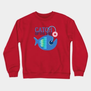 Donut Lovers Catch Of The Day Crewneck Sweatshirt